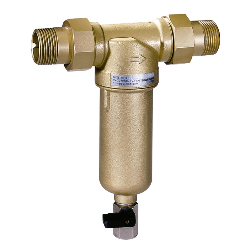 Resideo Su Filtresi, Dişli, Rakorlu, 100 Mikron, Bronz DN15 - FF06-1/2AAM
