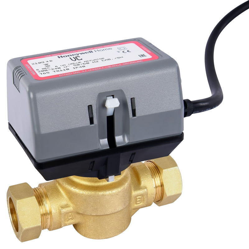 Honeywell Home VC Zon Vanası Motoru 240V, Yardımcı Kontaklı - VC4612ZZ00/U